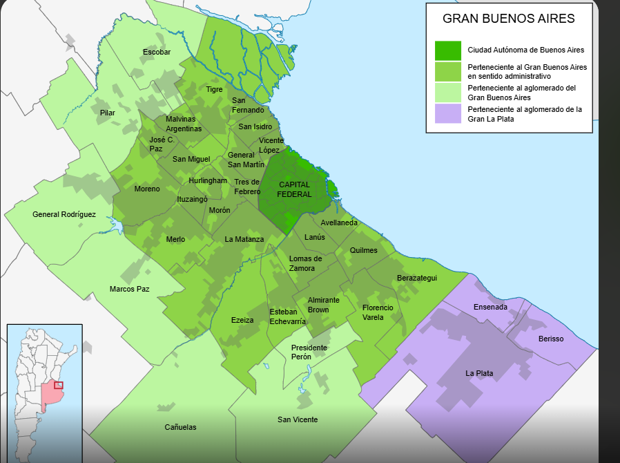 Mapa de cobertura Buenos Aires